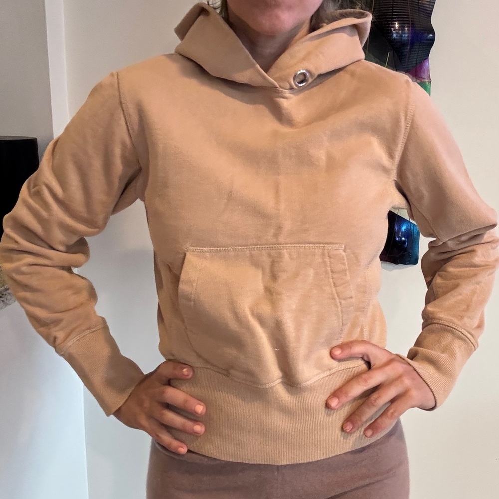 Helmut Lang Tan Boxy Sweatshirt